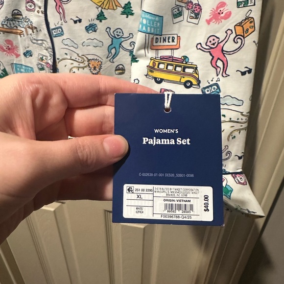 Roller Rabbit x Target Pajama Set with Colorful Camping Roadtrip Print - Picture 5 of 5